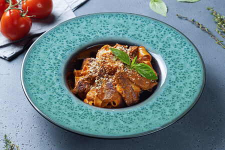 Папарделле с телятиной