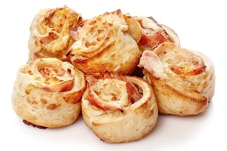 Рулетики с ветчиной