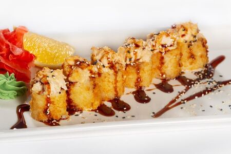 Цунами запечённые с копчёной курицей