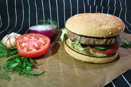 Белый бургер Фреш