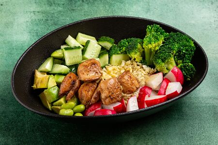 Булгур с курицей и овощами