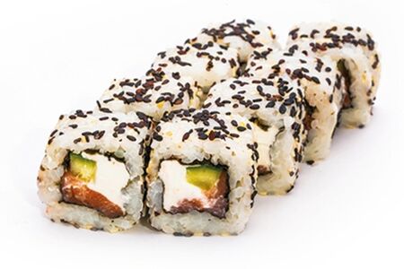 Ролл с черным кунжутом