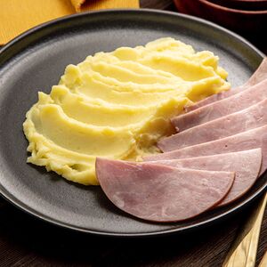 Картофельное пюре с ветчиной