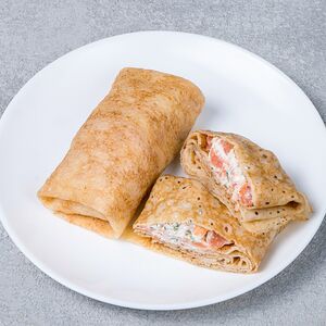 Блинчик с рыбой и сливочным сыром