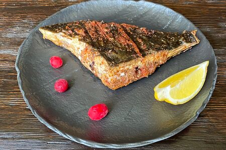 Камбала черноморская на мангале