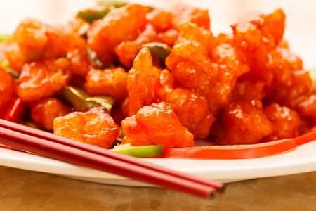 Филе минтая в кисло-сладком соусе