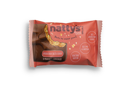 Nattys Mini Crunchy с арахисовой хрустящей пастой