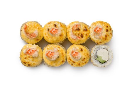 Запечённая манго креветка