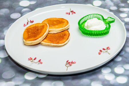 Оладьи со сметаной