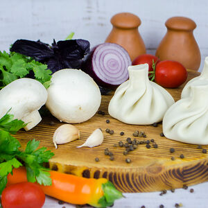 Хинкали с грибами 3 шт