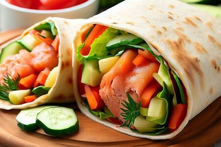 Фреш ролл с лососем