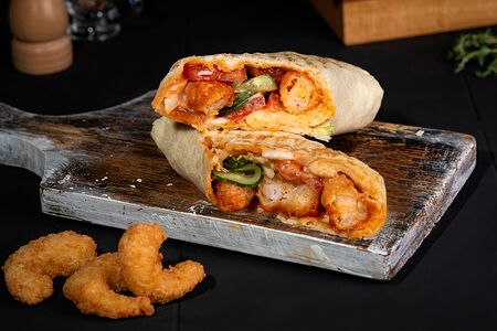 Шаурма с креветками