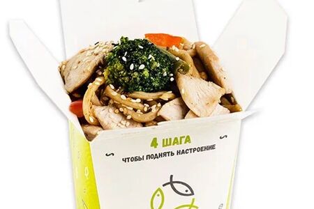 Пшеничная лапша с курицей