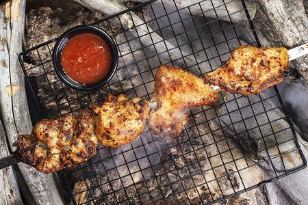 Шашлык из деревенской курицы