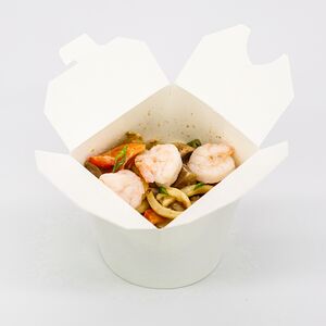 Вок с креветками