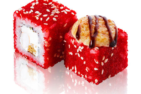 Запеченный ролл Креветка терияки