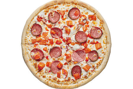 Пицца Баварская на тонком тесте