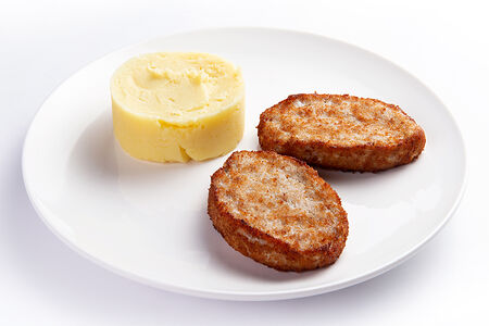 Котлеты куриные с пюре