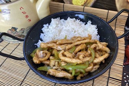 Куриные иголки в апельсиновом соусе