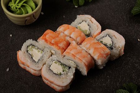 Ролл Филадельфия в креветке