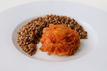 Тефтеля с гречей