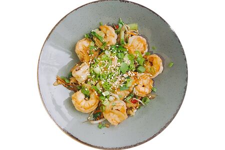 Том Сао Креветки, жаренные с овощами