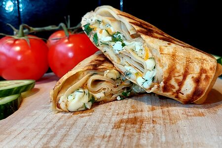 Четыре сыра с зеленью