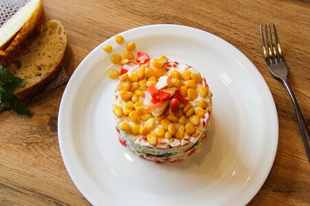 Салат Крабовый осенний