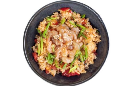 Рис с креветкой