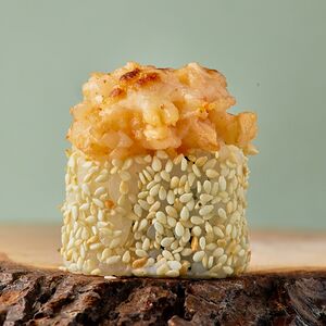 Запеченный ролл с крабом