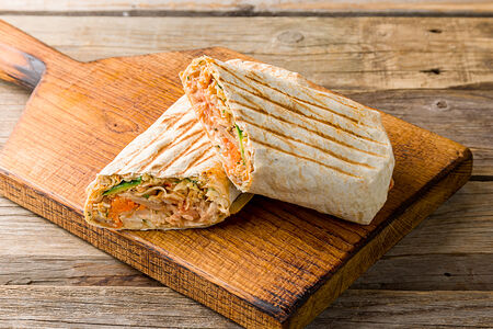 Шаурма в обычном лаваше