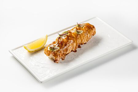 Лосось терияки с рисом