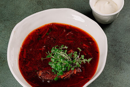 Борщ с красной фасолью