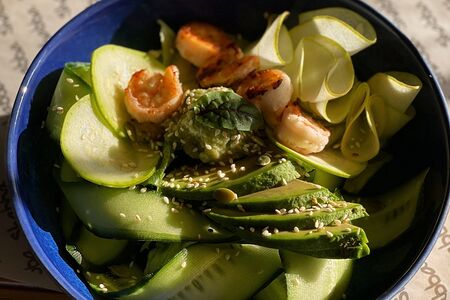 Фреш-салат из зеленых овощей