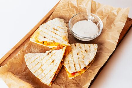 Кесадилья с курицей