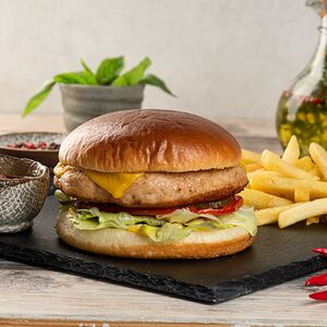 Бургеры говяжий с фри