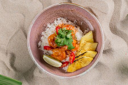 Креветки с соусом Huli-Huli