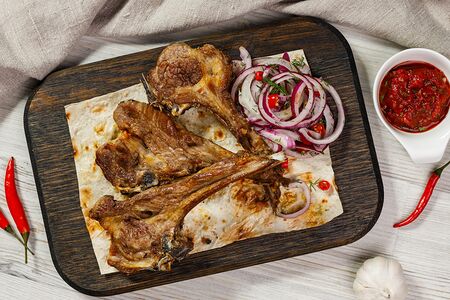 Шашлык из бараньей корейки