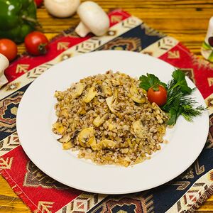 Гречка с грибами