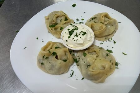 Манты с говядиной