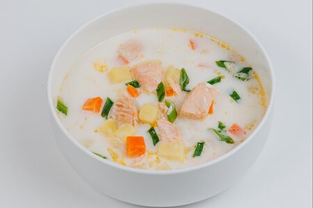 Суп Норвежский с лососем