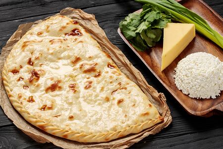 Творог с сыром и кинзой