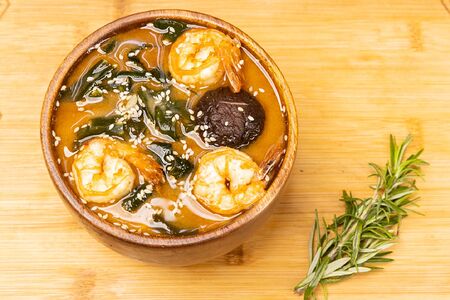 Мисо с креветками