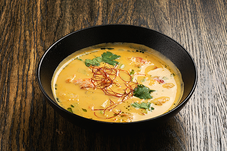 Кукурузный суп с крабом