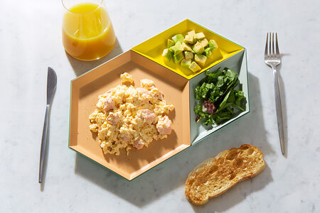 Скрэмбл с лососем