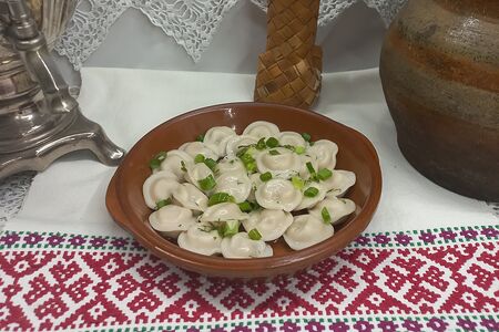 Пельмени с редькой