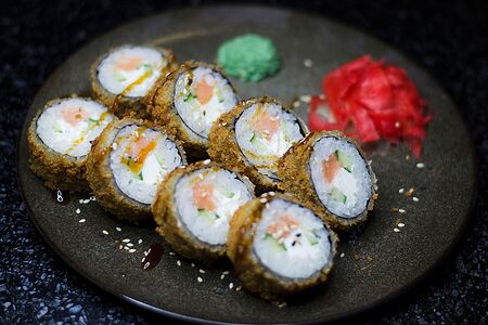 Ролл Темпура с лососем