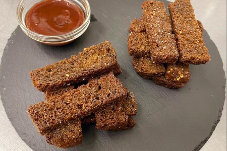 Гренки ржаные с чесночком