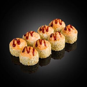 Вкусный запеченный ролл