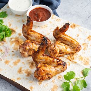 Куриные крылья на мангале